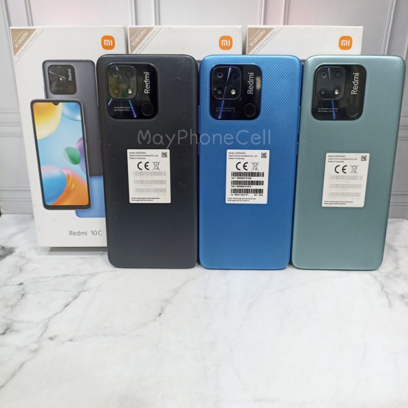 Redmi 10C 4/128 GB Handphone Second Bekas Fullset