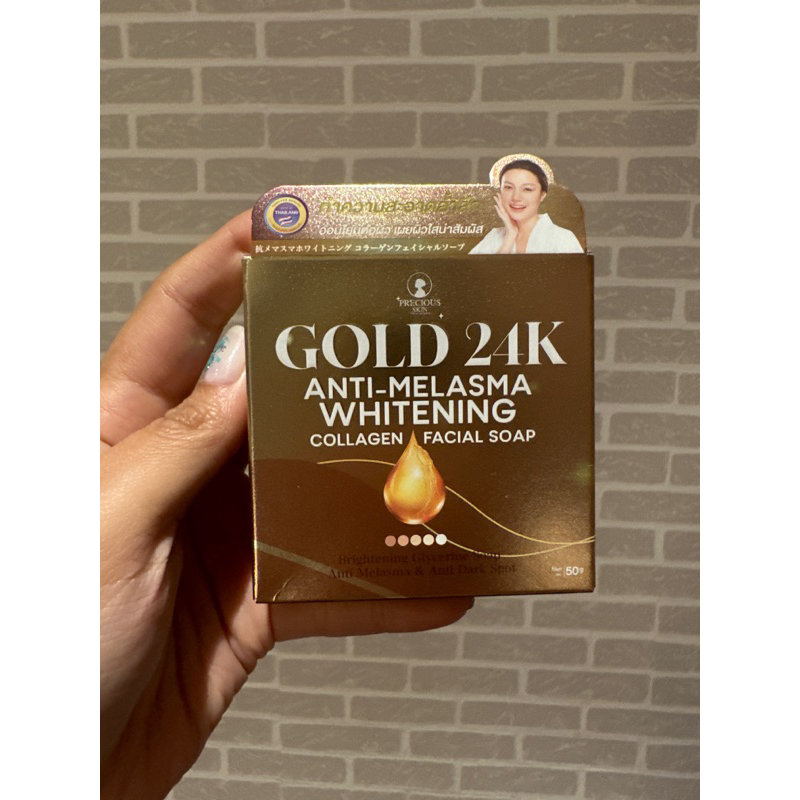 Gold 24K Anti Melasma Face Bar Soap ori Thailand