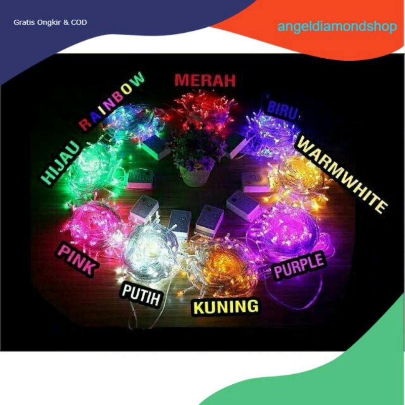 COD Lampu Tumblr 10 Meter LED Box Natal Murah Tumbler RGB Light Hias Dekorasi