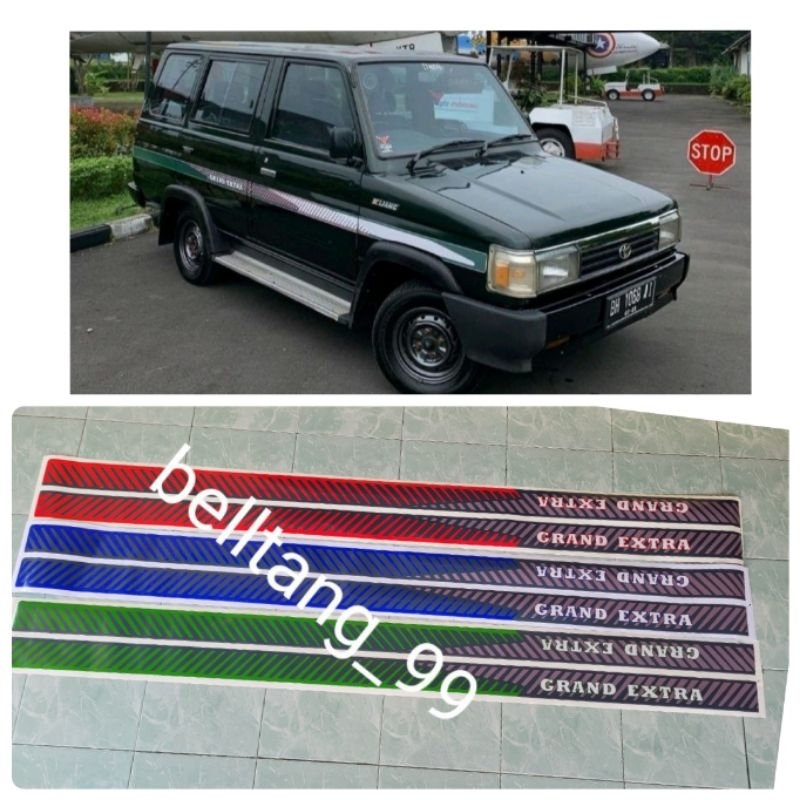 Sticker stiker list body kijang grand extra 1.5/ stiker kijang grand extra 1.5