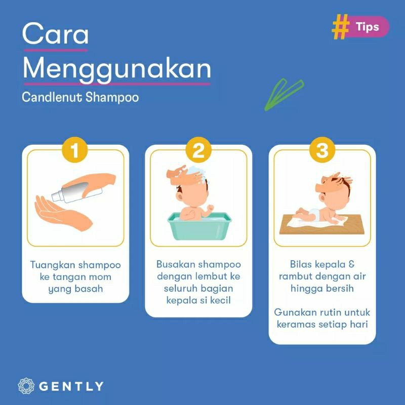 Gently Candlenut Shampoo 100ML - Shampo bayi dan anak