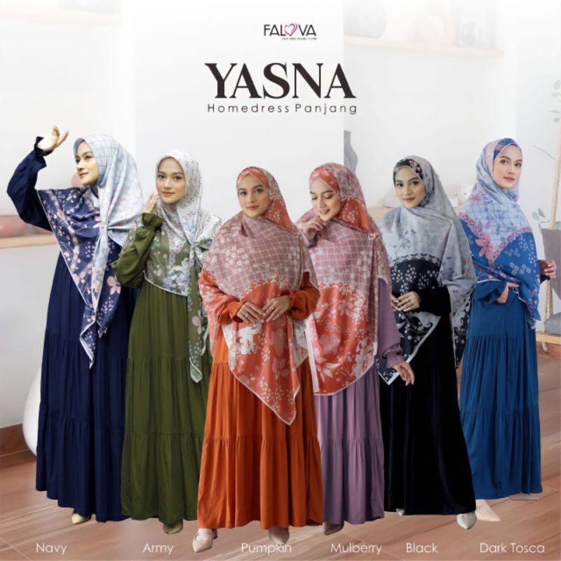 READY HOMEDRESS YASNA MOM BY FALOVA // HOMEDRESS RAYON PREMIUM