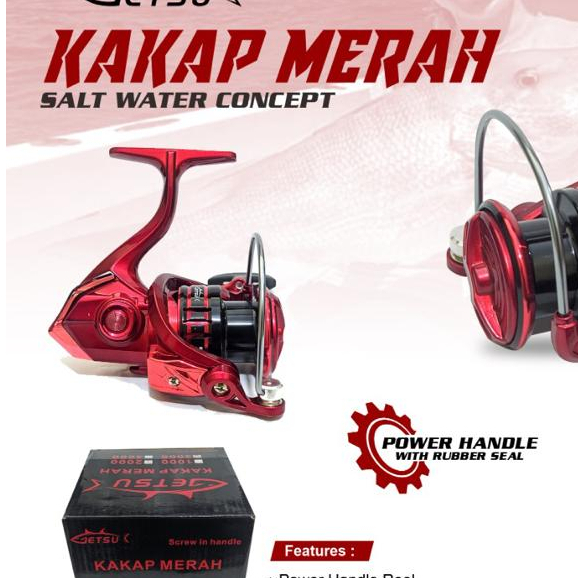 Reel Pancing Elito Kakap Merah 1000/2000/3000/7000 Spinning