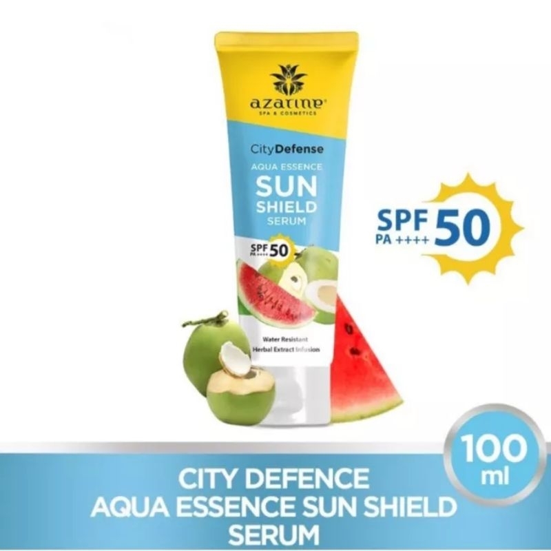 Azarine City Defense Aqua Essence /Sun Shield Serum Spf 50 pa++++/new