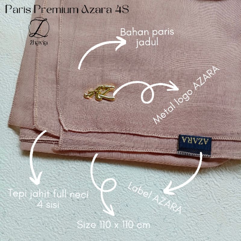 Paris Jadul Premium Azara Metal Logo - Paris Premium 4S Azara