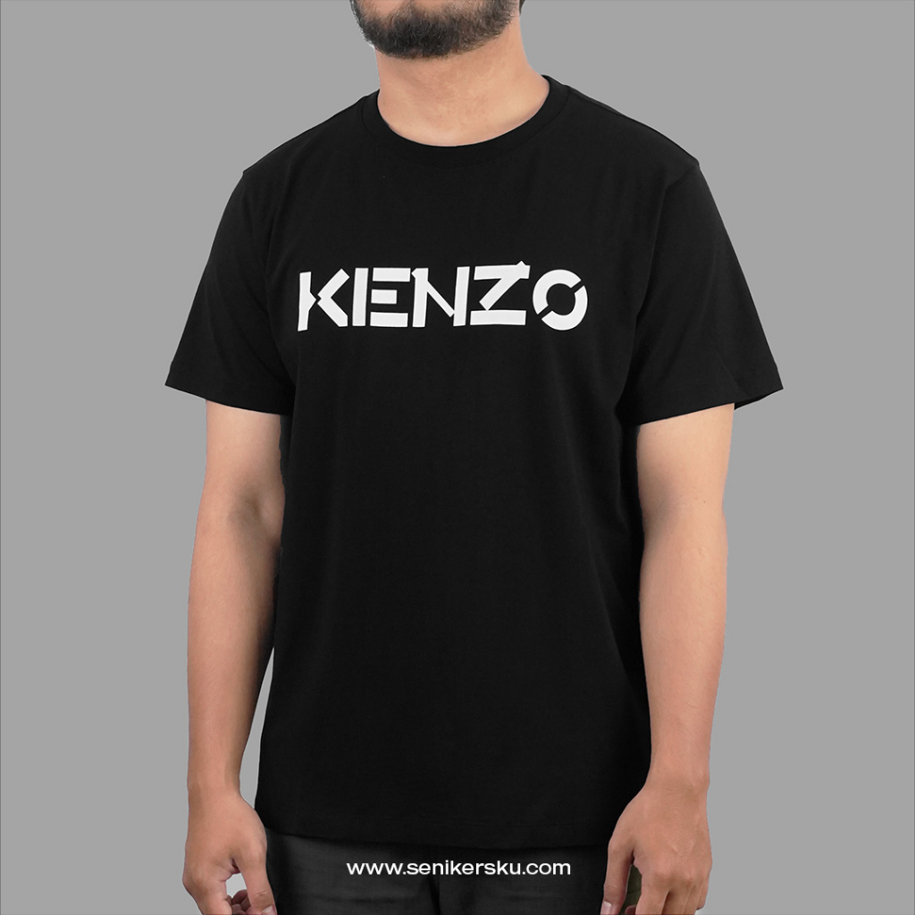 Kenzo Text Logo Black Tee