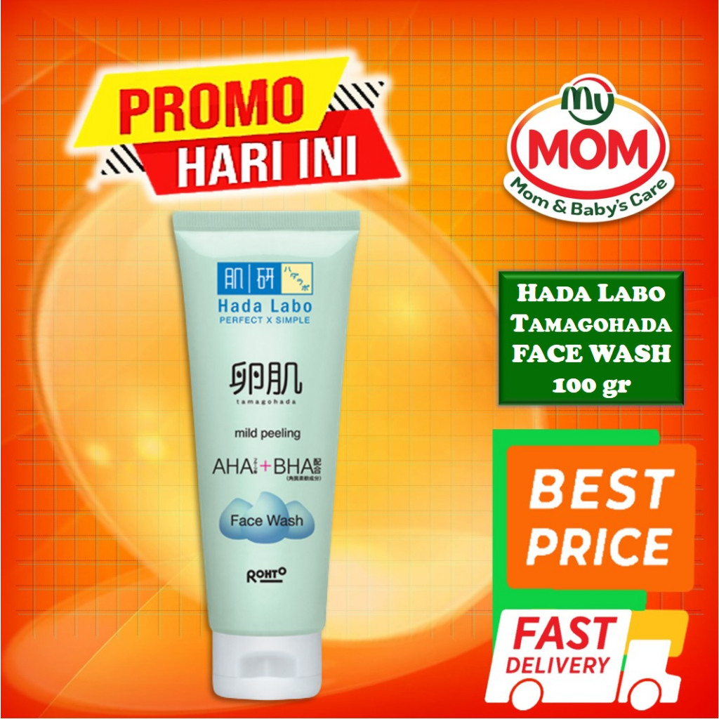 [BPOM] Hada Labo Tamagohada Face Wash 100 gr / Hadalabo Face Wash / Facial Wash / Sabun Cuci Muka / MY MOM