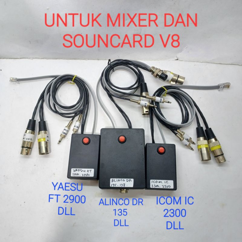 PTT BOX YAESU ICOM KENWOOD UNTUK SOUNCARD DAN MIXER