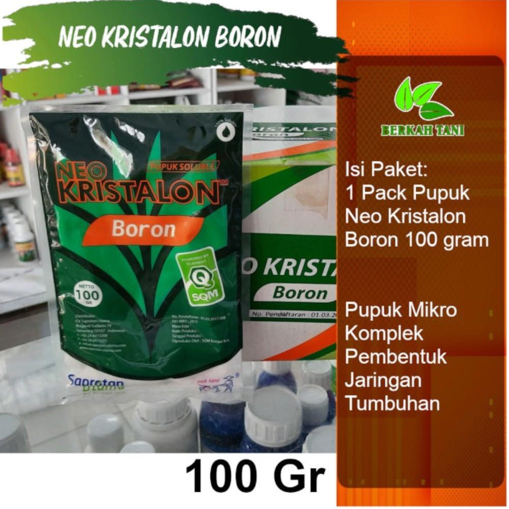 Neo Kristalon Boron 100 Gram Pupuk Mikro Komplek