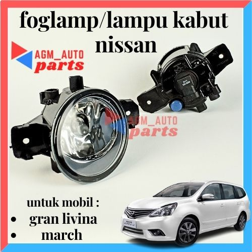 Foglamp Lampu Kabut Mobil NISSAN GRAND LIVINA (2006 - 2018) NISSAN MARCH (2010 up) Good Quality