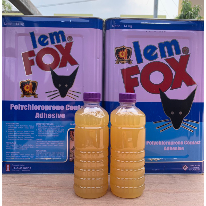 

Lem Kuning Fox Ecer Botol 500ml Super Rekat