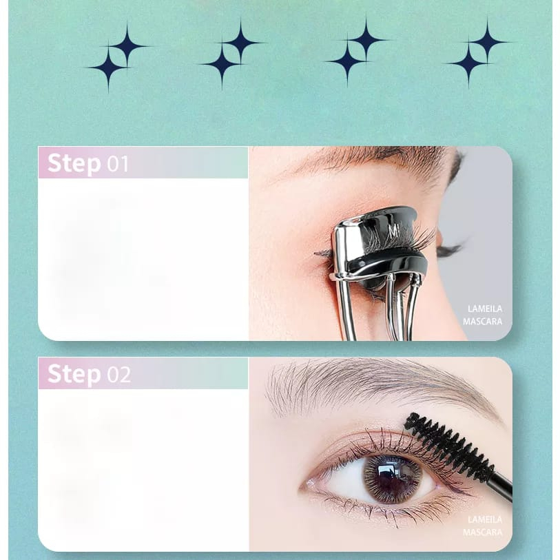 LAMEILA 773 MASCARA SWEAT AND SMUDGE RESISTANT WATERPROOF &amp; LONG LASTING CUTE SPARKLE