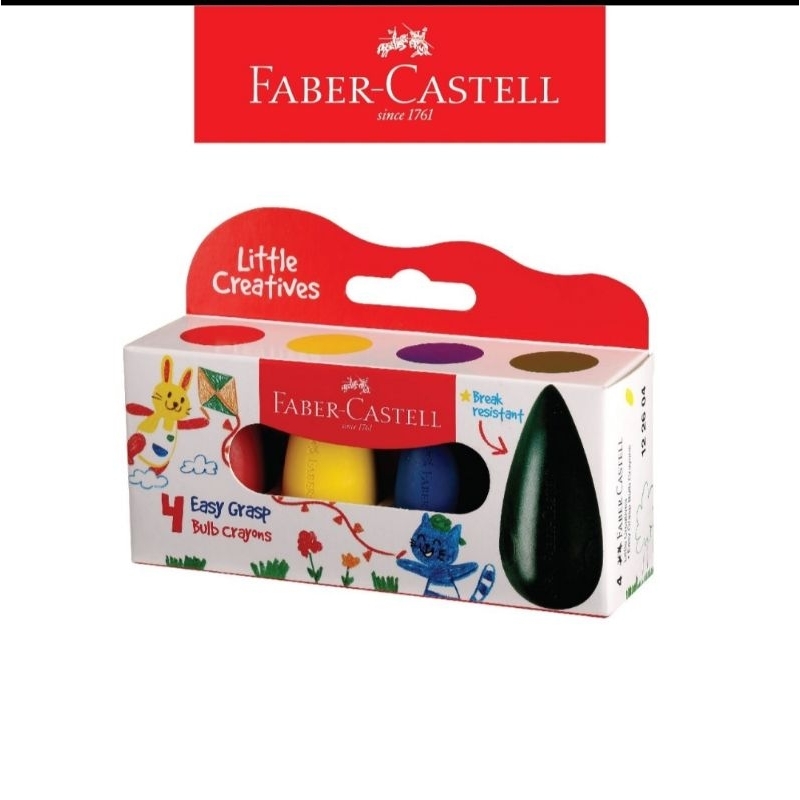 

Faber - Castell Easy Grasp Bulb Crayons 4 Warna