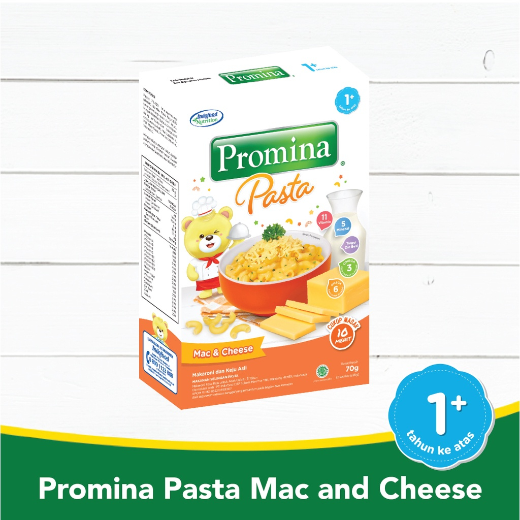 Promina Mac n Cheese 1 Tahun+ 70gr Cemilan bayi BB Booster, Anti GTM Biskuit bayi Makanan MPASI Bayi yummybebi