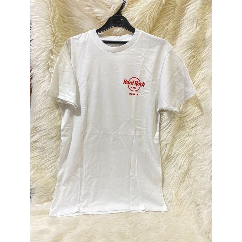 Iconic T Shirt Hard Rock Cafe Jakarta Size L Original Merchandise Kaos Lengan Pendek