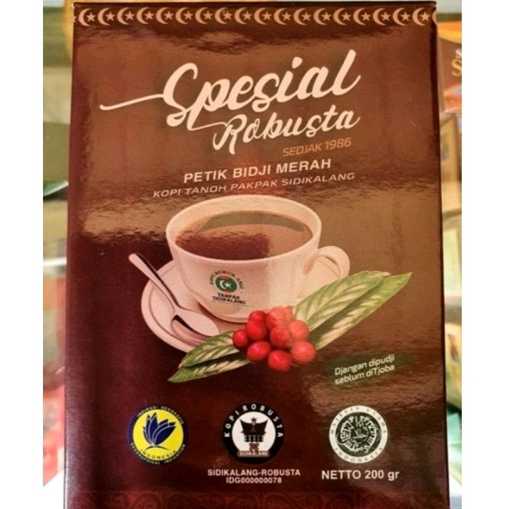 

Kopi Bubuk Tanpak Sidikalang Spesial 200Gr