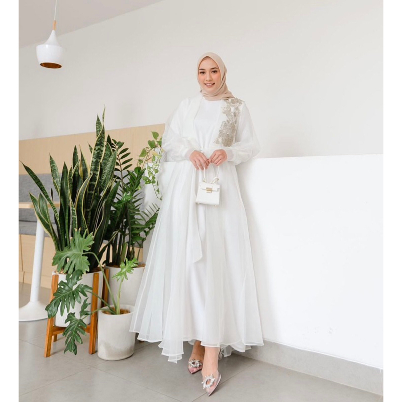 Long Outer Simplyveewee bahan organza jepang