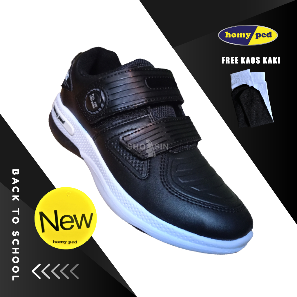 Sepatu anak homyped newmind sepatu sekolah anak laki laki sd original gratis kaos kaki