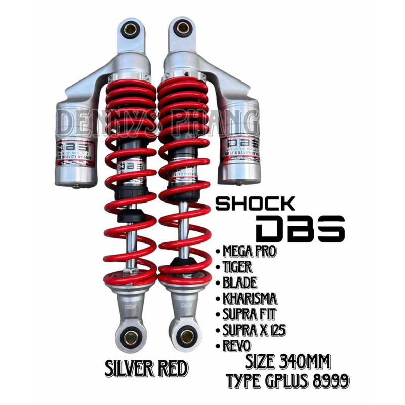 SHOCKBREAKER TABUNG ATAS DBS ORIGINAL UKURAN 340 MM MOTOR BEBEK MODEL GOG SERIE MEGAPRO - TIGER - RX KING - SUPRA - REVO - BLADE - KARISMA