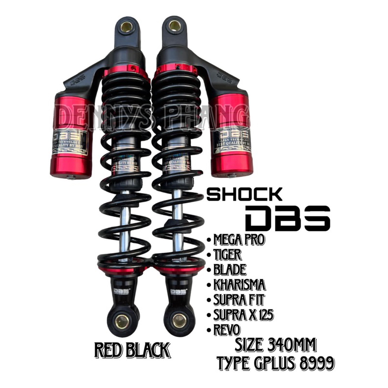 SHOCKBREAKER TABUNG ATAS DBS ORIGINAL UKURAN 340 MM MOTOR BEBEK MODEL GOG SERIE MEGAPRO - TIGER - RX KING - SUPRA - REVO - BLADE - KARISMA