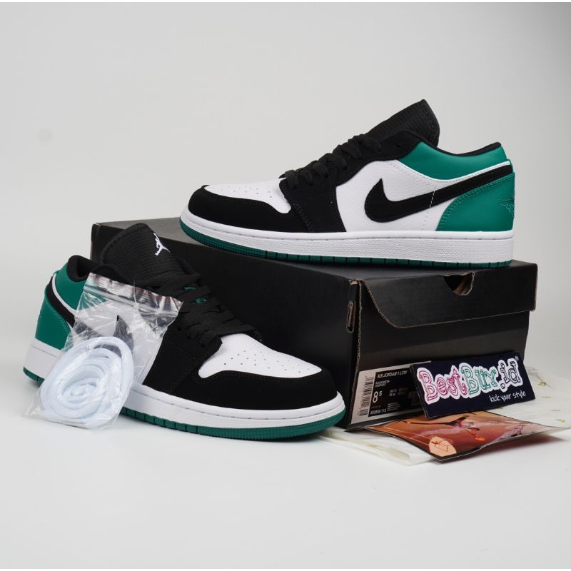 Sepatu Nike Air Jordan 1 Low Mystic Green Hijau Putih