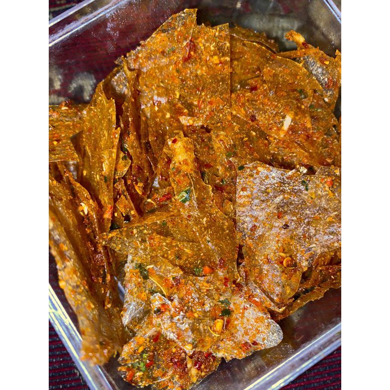 

KRIPCA PEDAS / KRIPIK KACA / KRIPIK RENYAH PEDAS/ 250GRAM KRIPCA