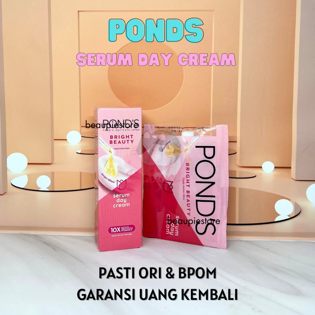 Pond's Ponds Bright Beauty Day Cream for All Skin 20G / 40 g Oily Skin / FLAWLESS RADIANCE DAY CREAM 10G