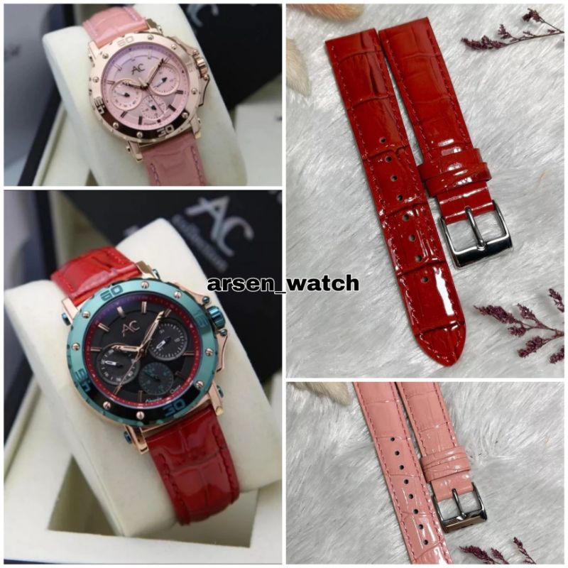 strap kulit alexandre christie 9205BF original / tali kulit ac 9205 cewek original / tali ac collect