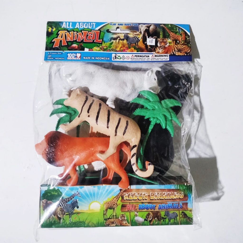 MAINAN DINOSAURUS ALL ABOUT ANIMALS HEWAN BINATANG DINO SAPI KUDA SET PLASTIK