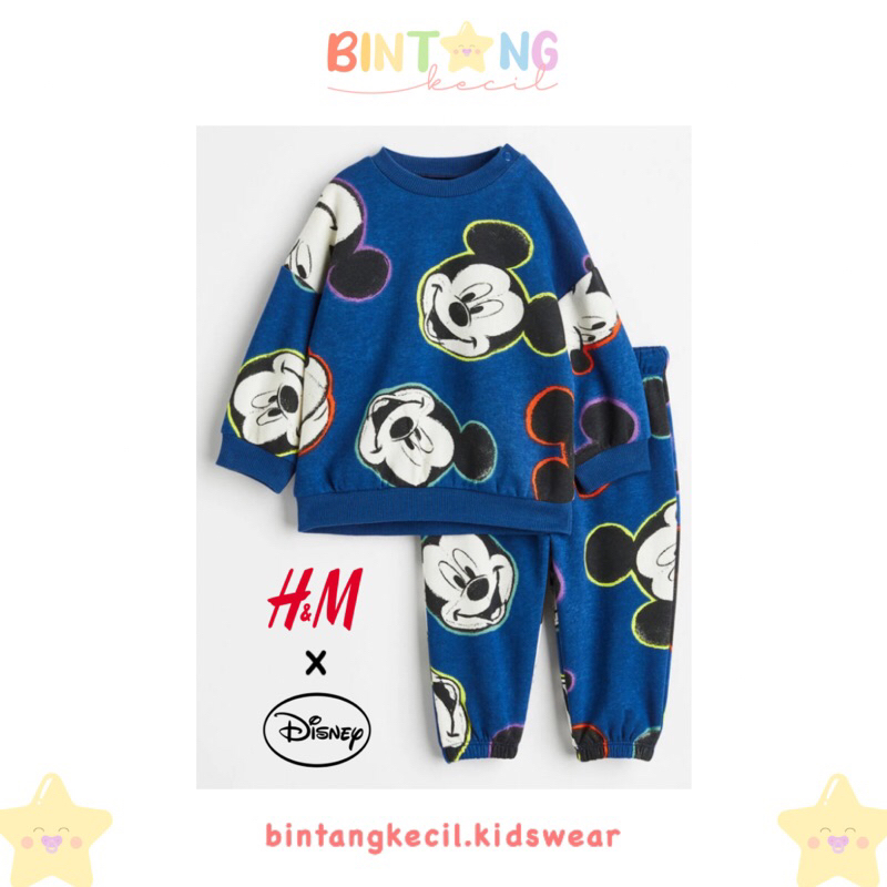 H&M Baby x Disney 2pcs Set - Mickey Mouse Blue