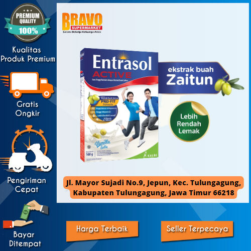 

Bravo Supermarket Tulungagung - ENTRASOL ACTIVE VANILLA LATTE 160gr