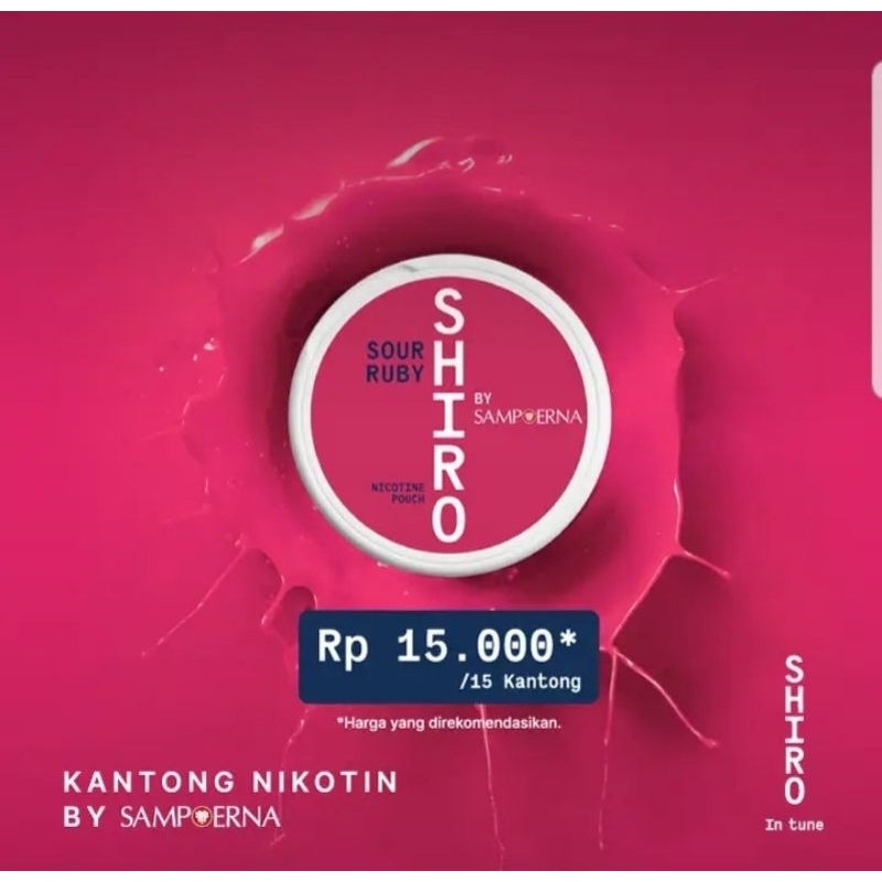 

Shiro Sour Ruby | 3 Varian Rasa