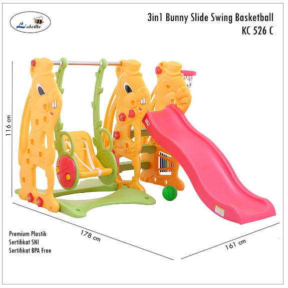 Perosotan Anak dan Ayunan / Prosotan Set / Prosotan Bunny Lucu / Prosotan 3in1 / Prosotan ayunan rin