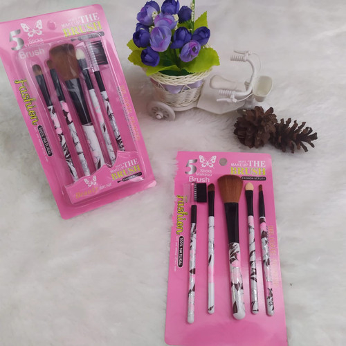 Kuas Makeup 5 in 1 Set / Brush Make Up Bedak Wajah / Kuas Blush On / Eyeshadow / Alis / Mata Set Powder Besar Lembut Halus Terbaru 32 / Spons Sponge Spon Masker Lengkap MakeUP Make Up