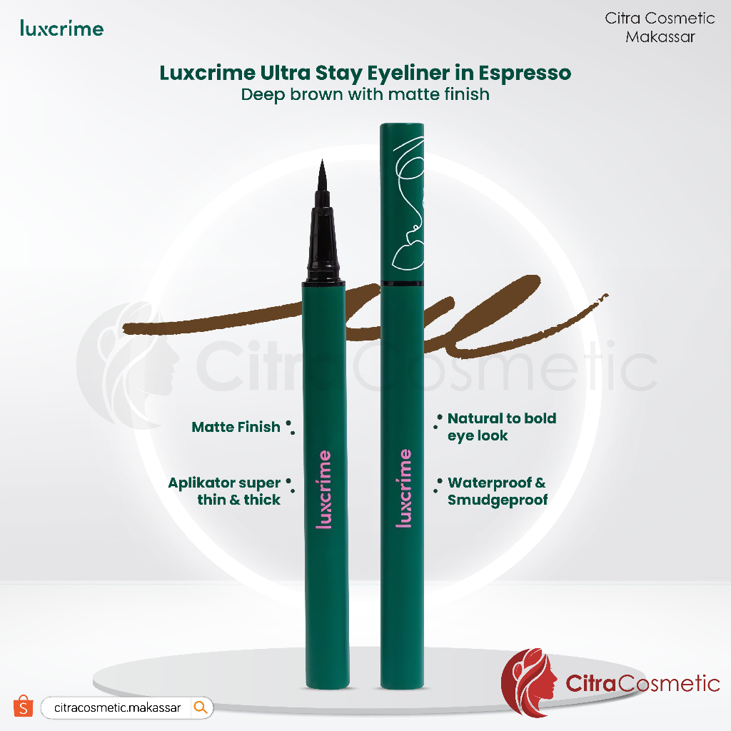 Luxcrime Ultra Stay Eyeliner Series | Espresso | Midnight