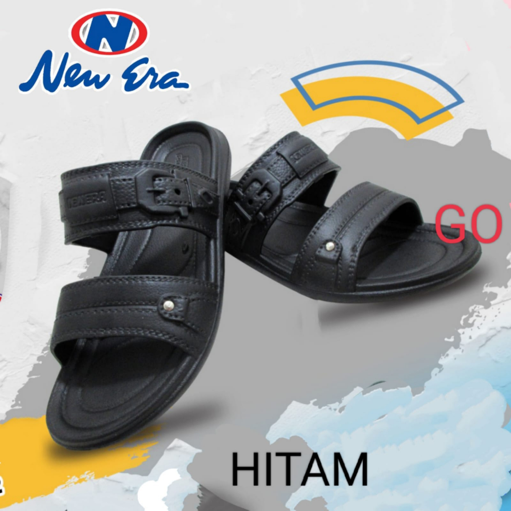 gof NEW ERA MB E 7032 Sandal Slop Karet Sandal Slop Pria Kekinian Sandal Pria Casual Sandal Slide 39-43