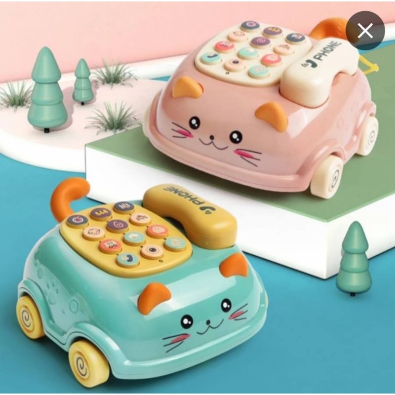 YD 4 - MAINAN TELEPHONE BUS/TELEPHONE RUMAH/TELEPHONE CUTE CAR