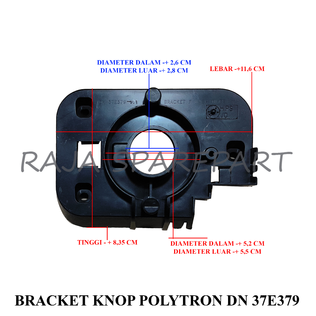 BRACKET MESIN CUCI/TATAKAN TIMER/BRACKET KNOP POLYTRON DN 37E379