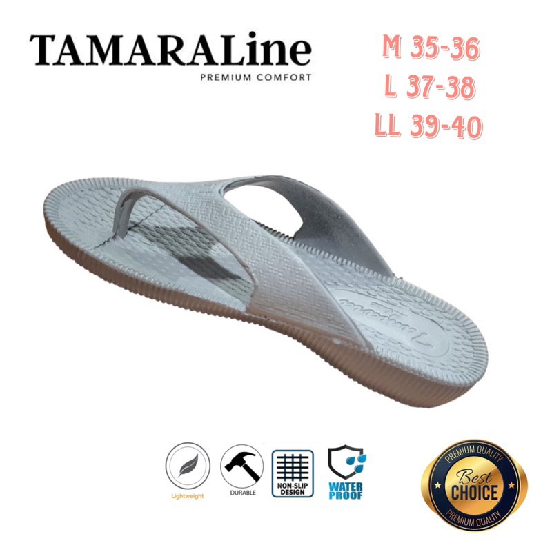 Sandal Jepit Karet Wanita Dewasa / Remaja - TAMARALINE 138 / Bahan Premium Lentur Empuk Ringan Kuat Anti Slip Anti Air / Model Sandal Casual Santai Rumah Hotel Outdoor Kamar Mandi Murah Original