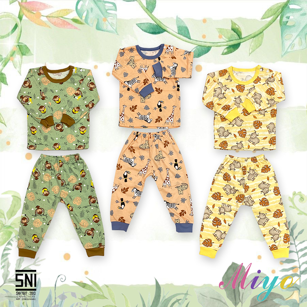 Setelan Oblong Panjang Anak KECIL SML Motif Miyo