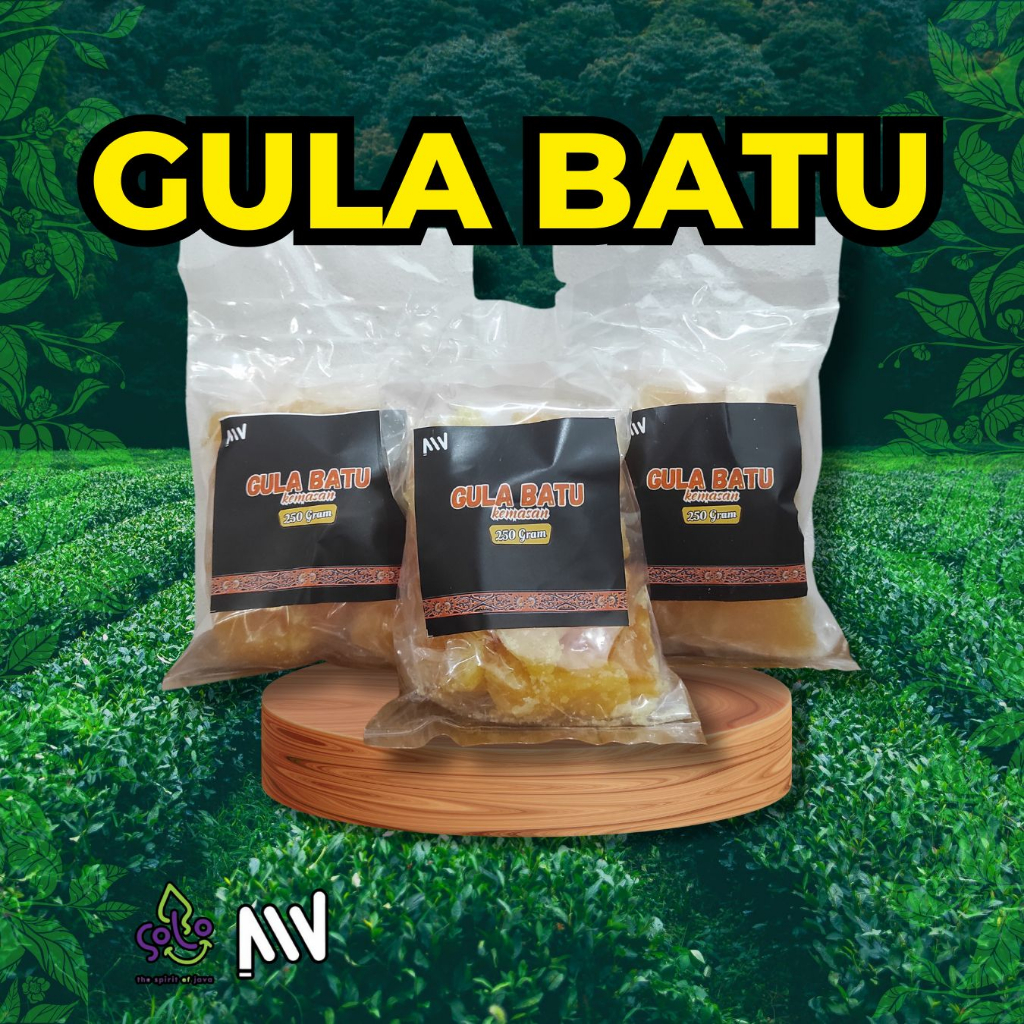 GULA BATU KUNING ASLI / GULA BATU CETAK 250 GRAM