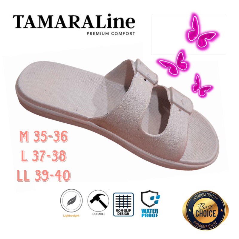 Sandal Karet Selop Flat Wanita Dewasa Remaja Casual Anti Licin Lentur Empuk Santai Rumah Kamar Mandi TAMARALINE 231