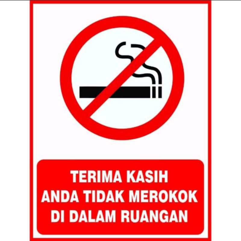 

STIKER DILARANG MEROKOK STIKER VYNIL STIKER LARANGAN