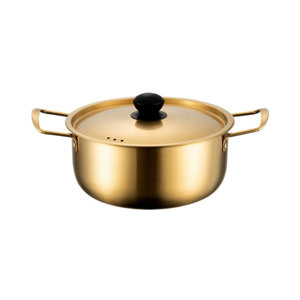 Nexxio Panci Emas Korea Ramen 3in1 Panci Ramen Gold &amp; Silver / Panci Ramyun Korea Premium