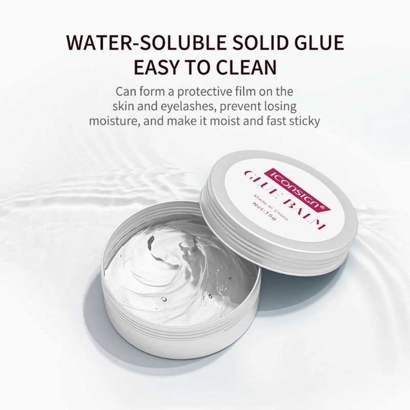 Glue Balm Icon Sign for Lash Lift With Brush Y Curler Perming Lem Lash Lift Padat Praktis 15gr