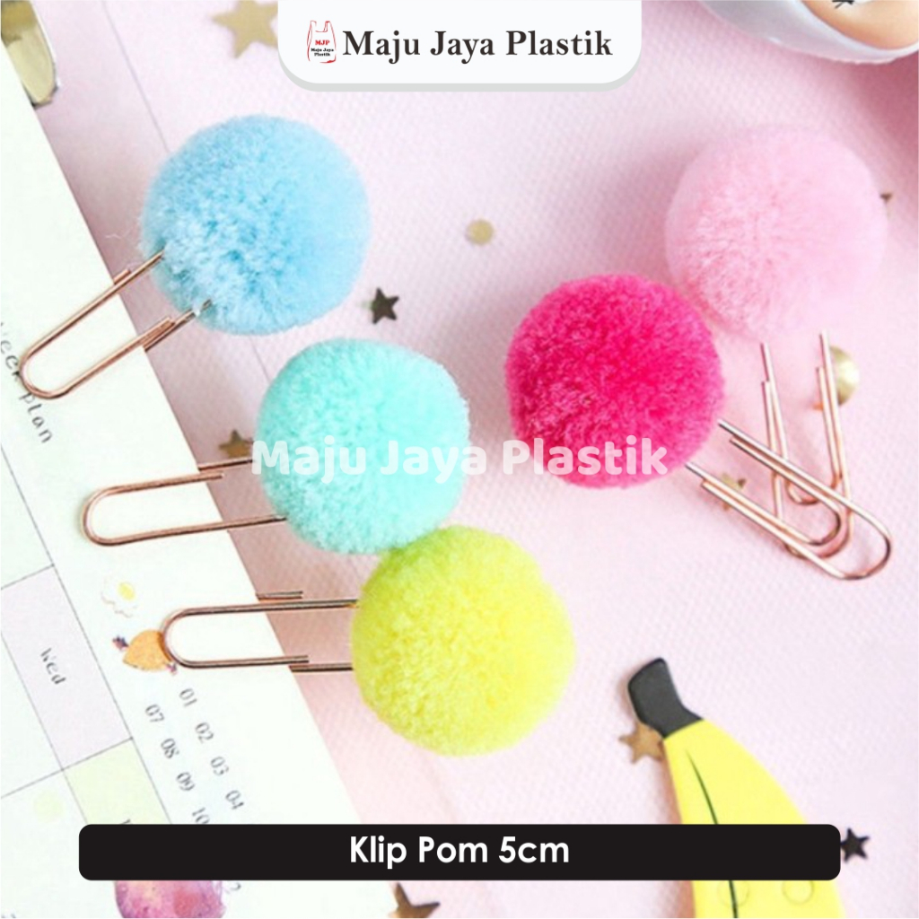 

(Min 5pcs) POM POM PAPER CLIP CUTE CLIPPER KLIP KERTAS Penjepit Kertas Cartoon Paper Kertas Lucu