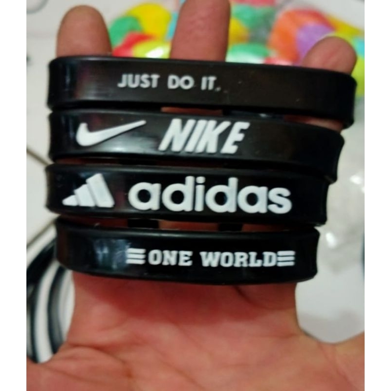 gelang karet nike adidas