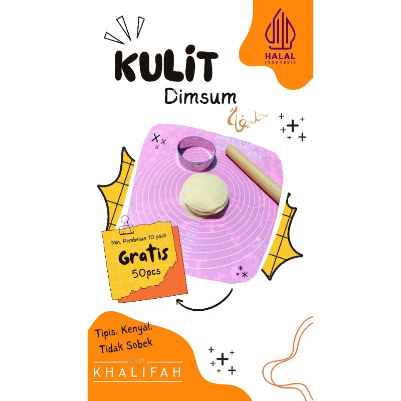 

Kulit dimsum gyoza 7cm isi 100 lembar