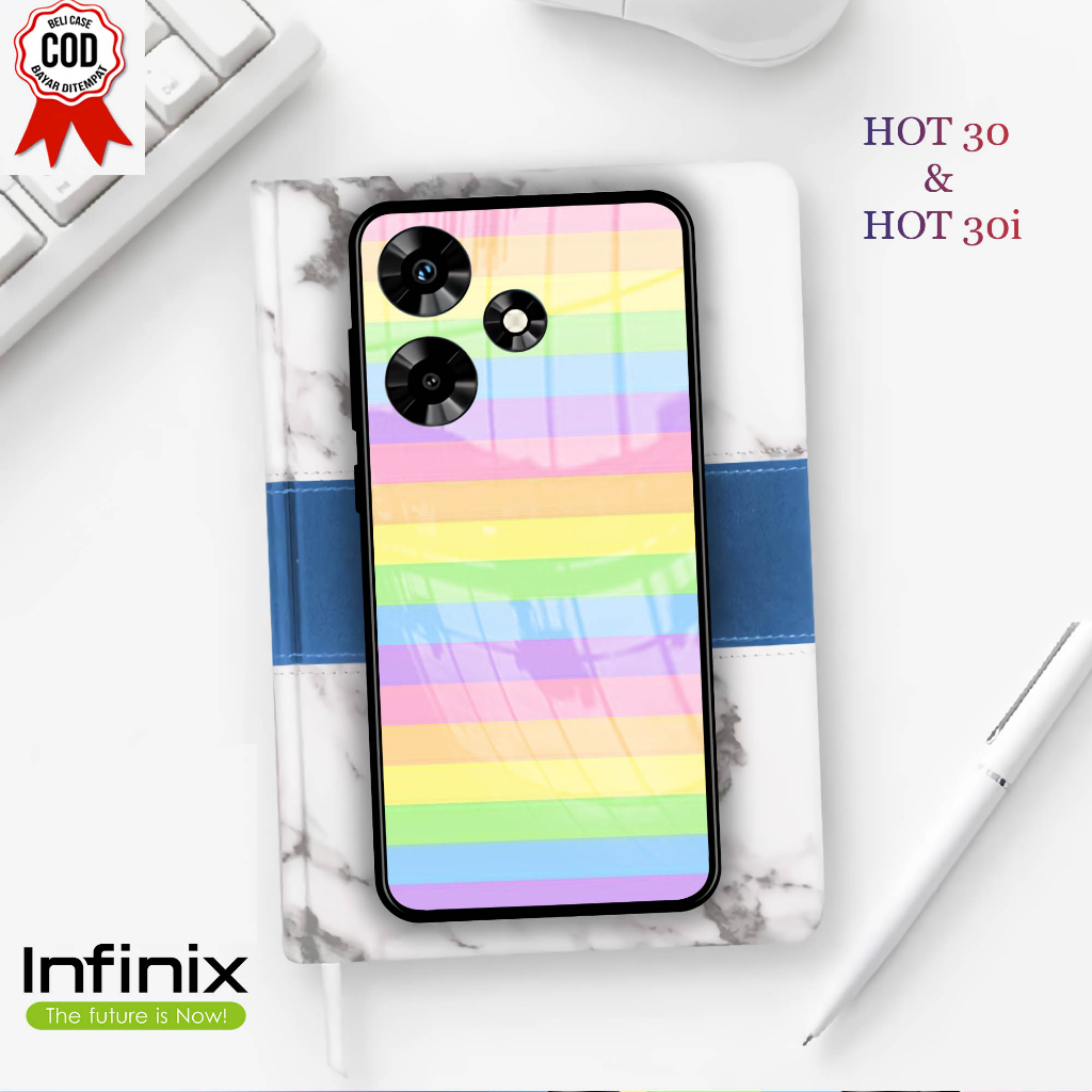 Softcase Kaca INFINIX HOT 30 & 30i  - Case Handphone INFINIX HOT 30 & 30i [T37]