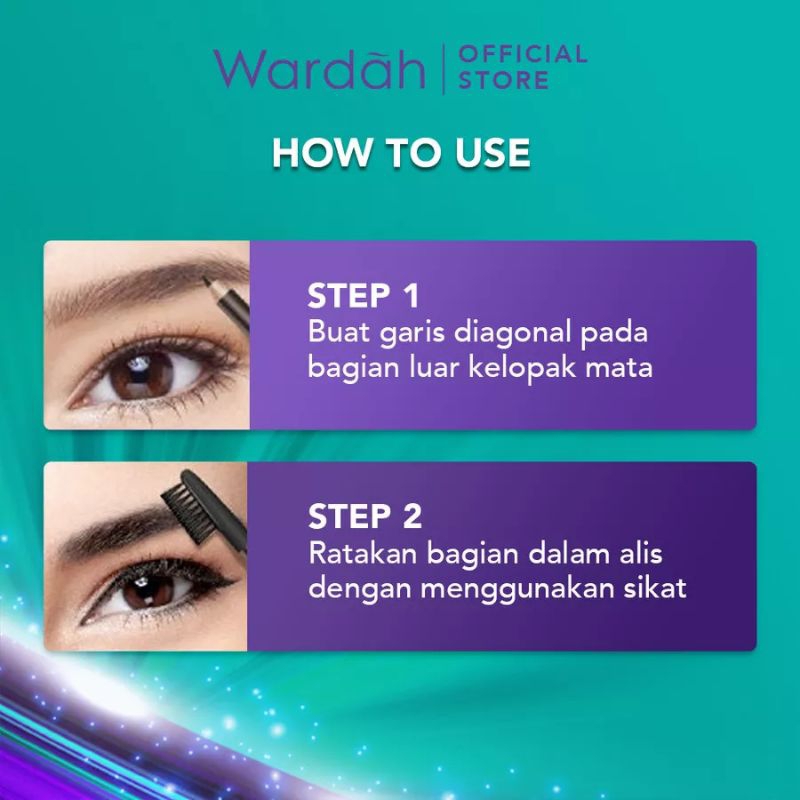 Wardah Eyexpert Eyebrow Pencil 1.14g